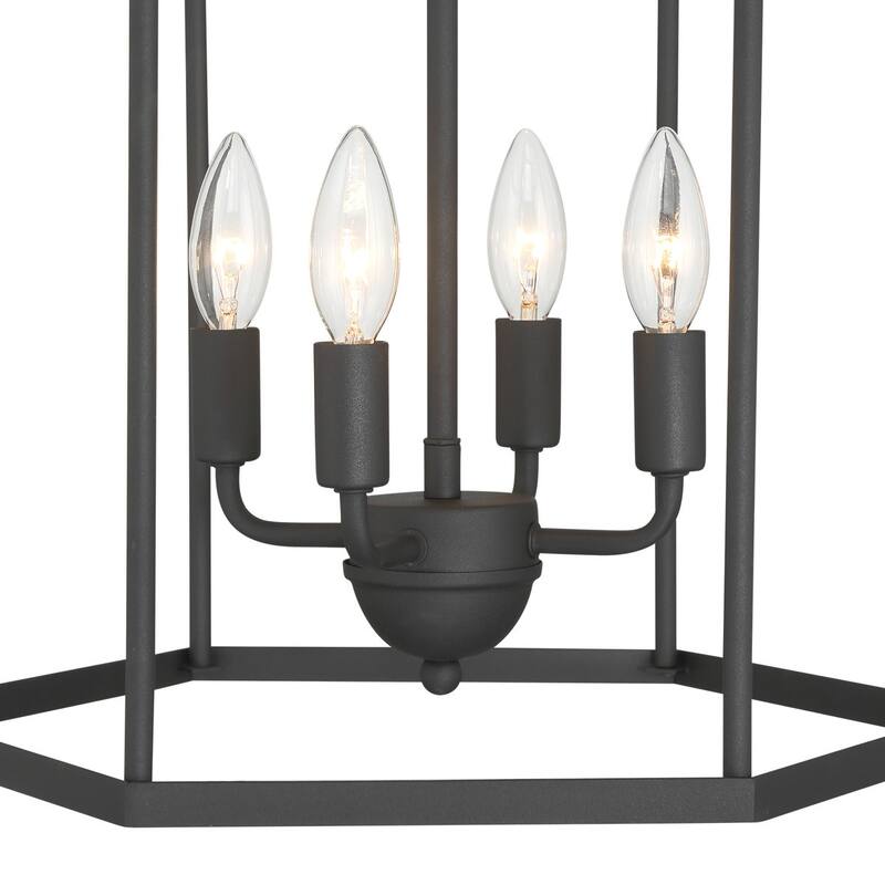 Acroma Dimmable Geometric Lantern Drum Chandeliers