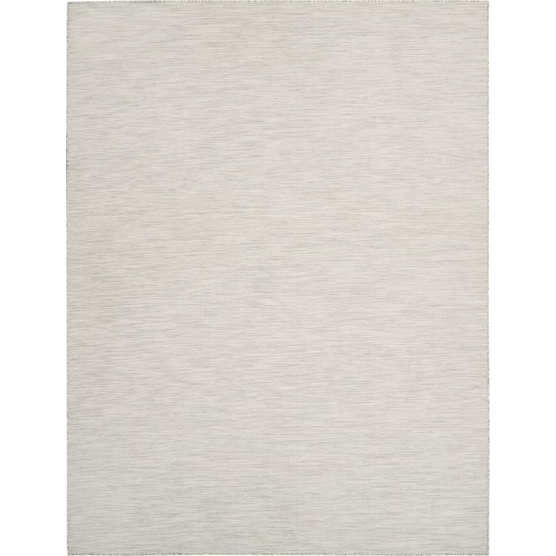 Nourison Selerno Indoor/Outdoor Solid Area Rug - 7'x10' - Light/Grey