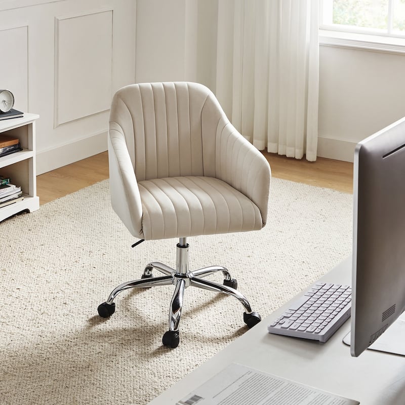Gerhard Modern Velvet Task Chair - 360 Degree Swivel by HULALA HOME