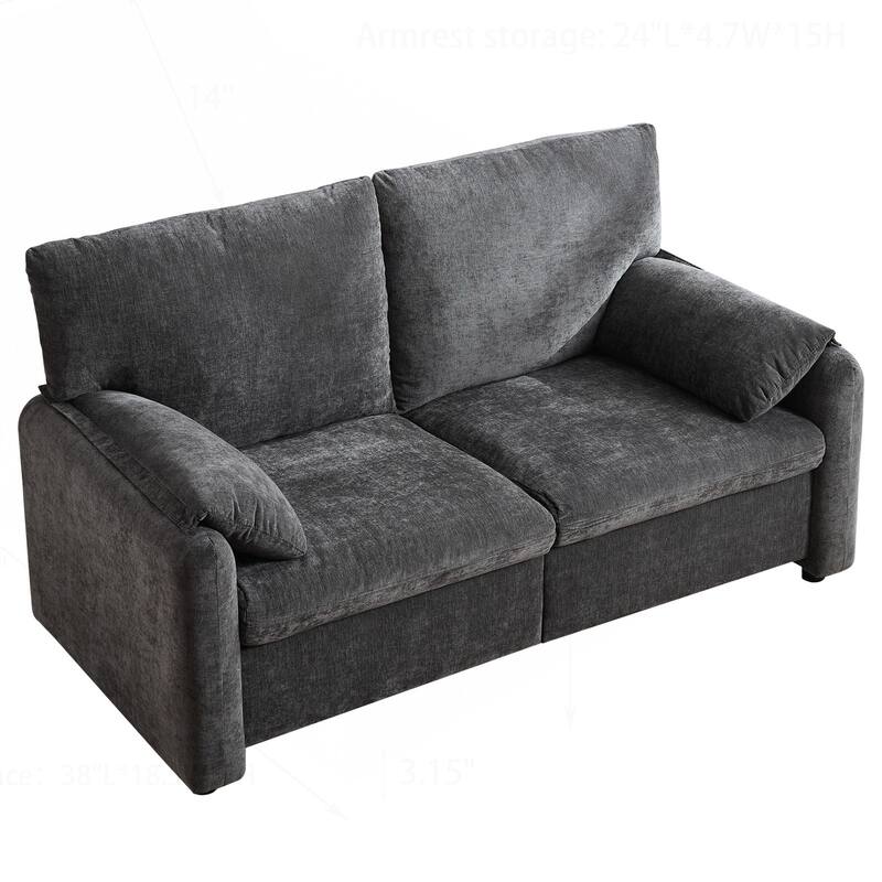 Comfortable Down-Filled Sofa for Living Room and Bedroom, Enhancing Home Style