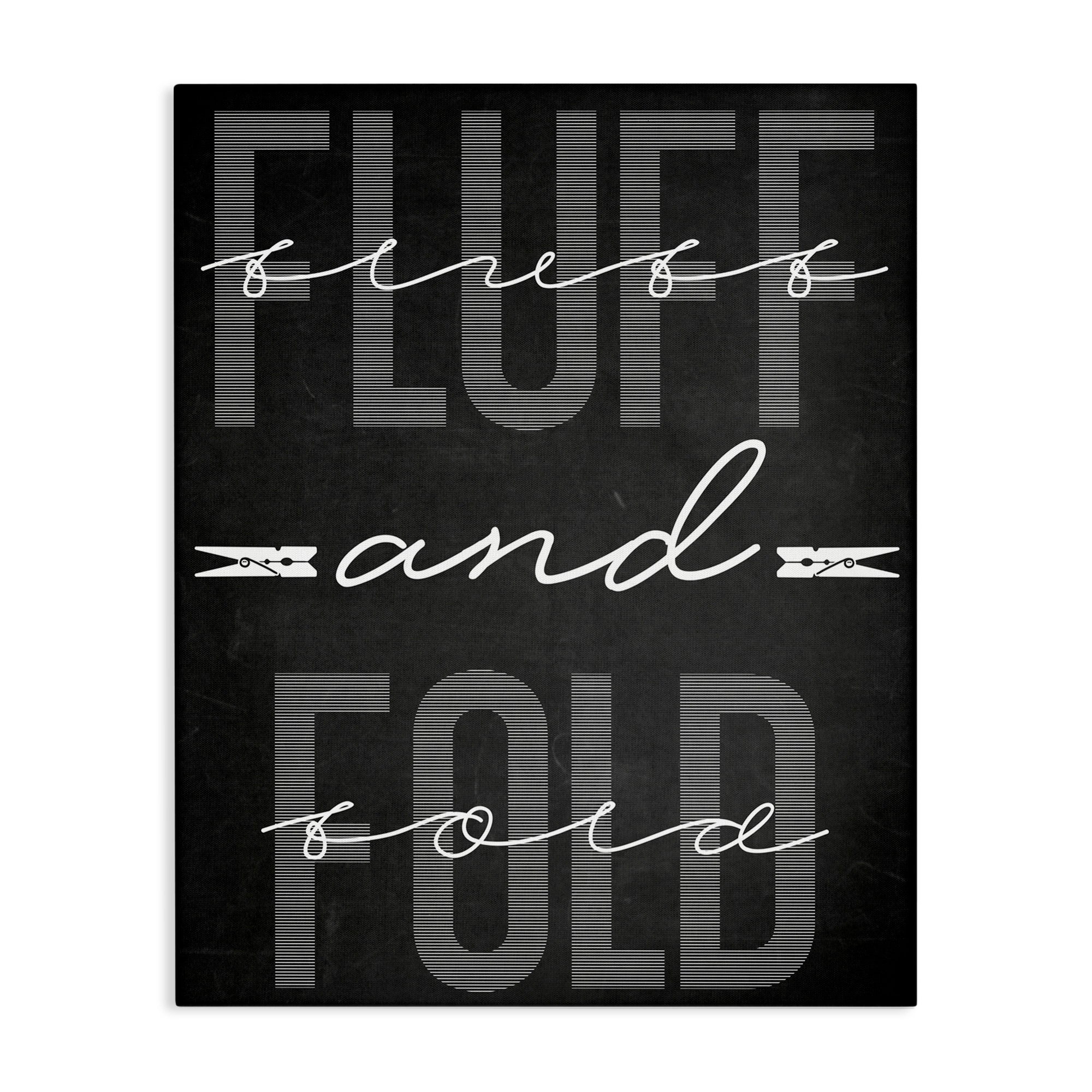 Stupell Fluff & Fold Black Minimal Canvas Wall Art Design By Marcus Prime