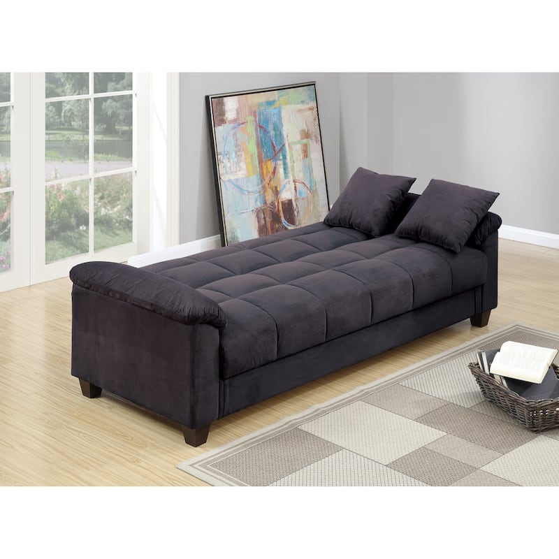 Microfiber Adjustable Sofa with Storage