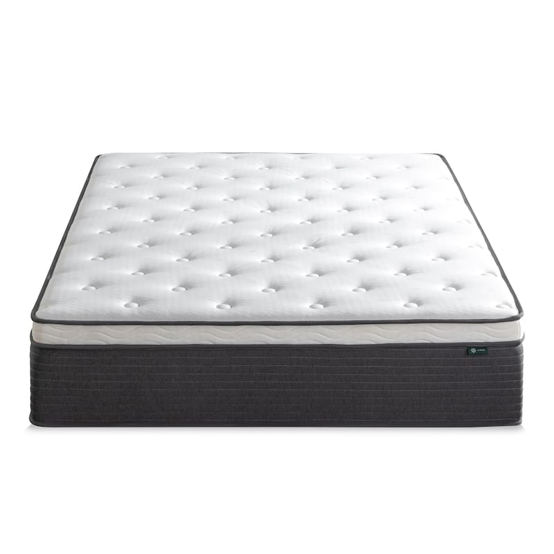Priage by ZINUS 12 Inch Comfort Essential Pocket Spring Hybrid Mattress