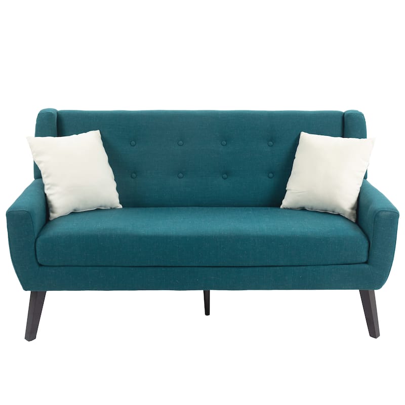 3-Piece Mid-Century Modern Living Room Set with Loveseat and 2 Chairs