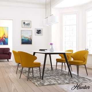 Hunter Cottage Hill Linear Chandelier - Dining Room, Kitchen Island - Modern, Transitional - Fabric Shades