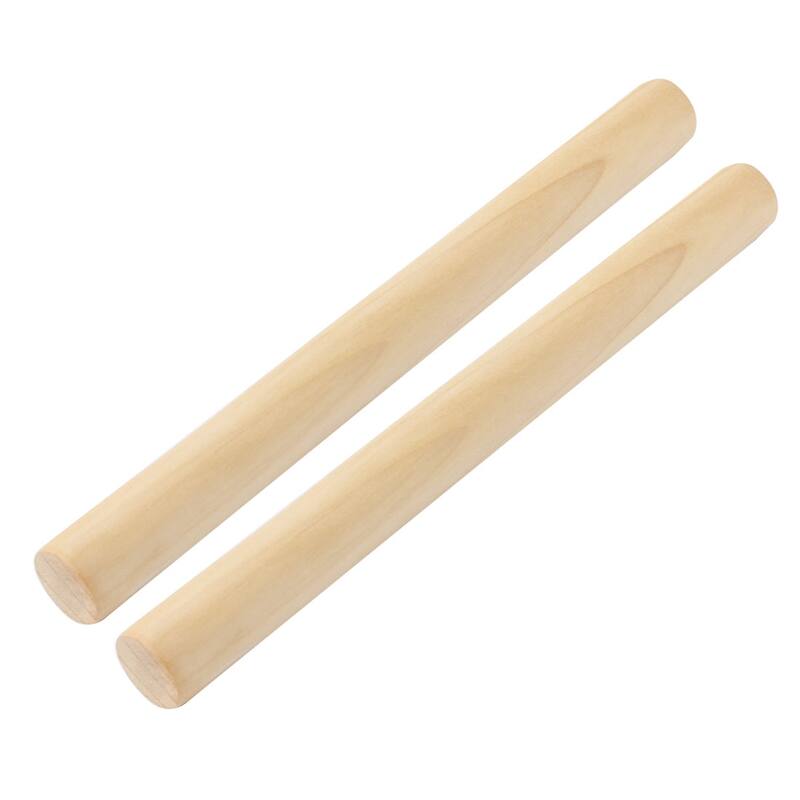 Baking Pastry Pizza Pasta Dough Roller Hand Rolling Pin Beige 28cm Length 2 Pcs