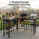 preview thumbnail 6 of 131, Crestlive Products Patio Outdoor Rectangle Bar Table Combinable Pub Table