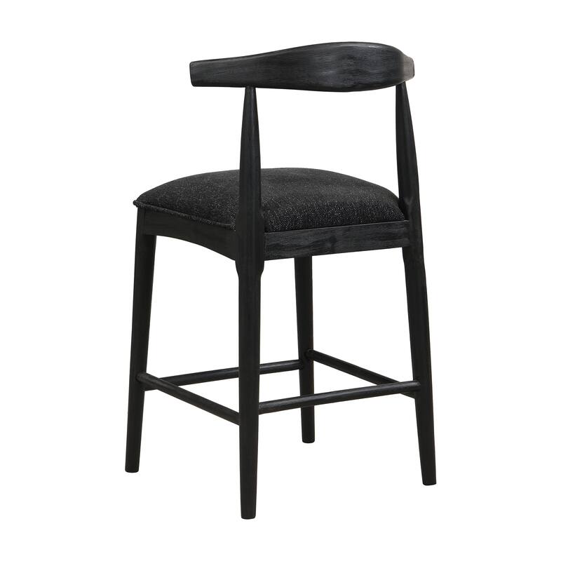 Counter Stool In Pebble Fabric (Set of 2)