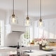 preview thumbnail 17 of 17, Cavitt Mid-century Modern Art Decor Pendant Light Farmhouse Chic Glass Kitchen Island Lighting - 8.3 inches
