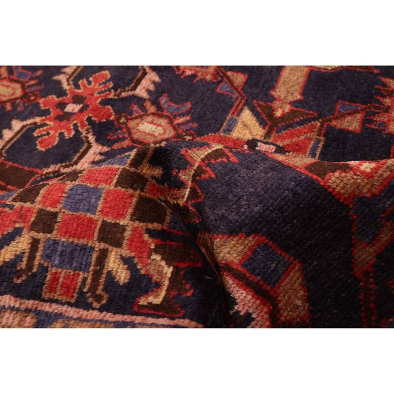 ECARPETGALLERY Hand-knotted Andelz Dark Navy Wool Rug - 4'4 x 6'5