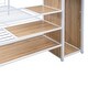 preview thumbnail 25 of 24, Twin Over Twin Metal Bunk Bed with Storage Ladder and Wardrobe