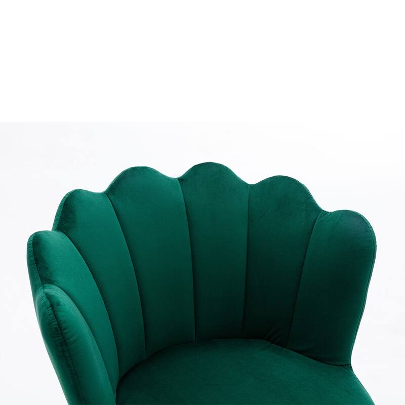 Merax Swivel Velvet Shell Chair for Living Room