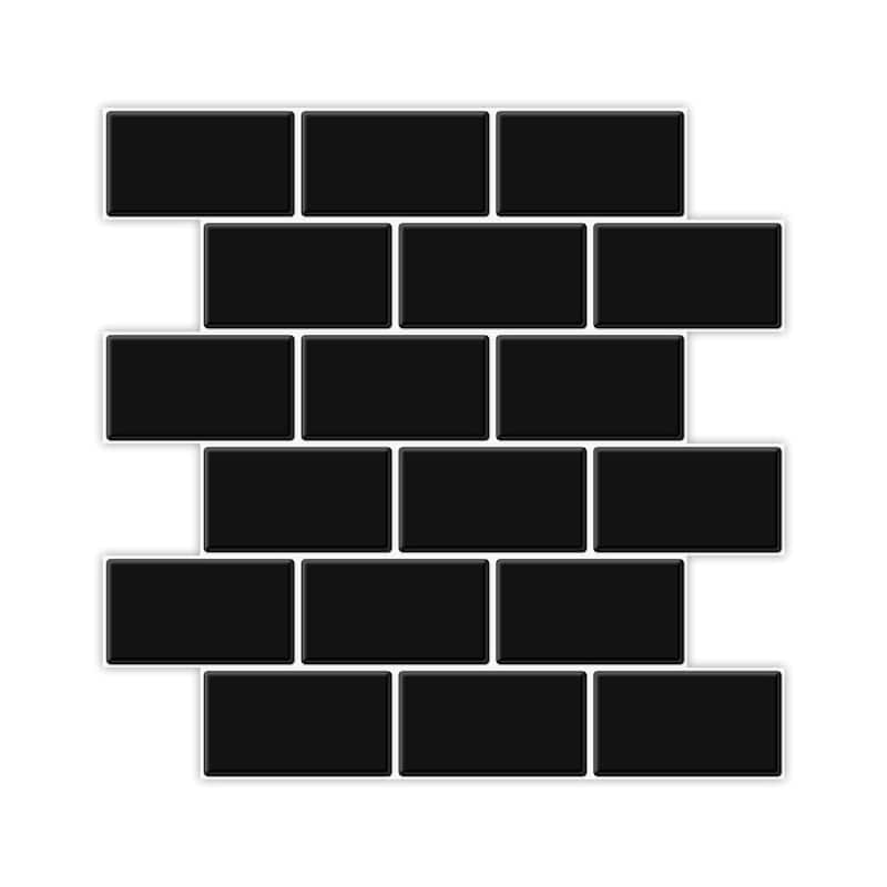 Art3d 10-sheet Subway Tiles Peel and Stick Backsplash for kitchen（thicker design）