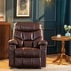 preview thumbnail 5 of 23, MCombo Manual Glider Rocker Recliner Chair with USB Ports, Faux Leather 8002