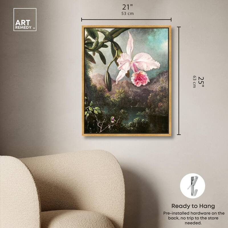 Orchid Blossoms 1873 Canvas by Art Remedy