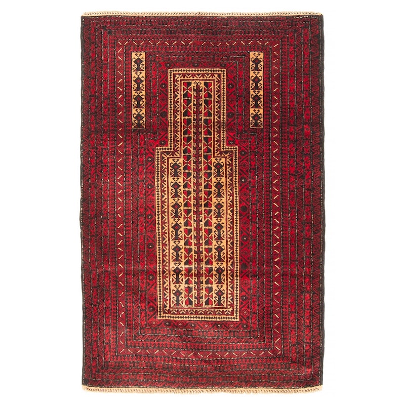 Teimani Beige Rug 3'1" x 4'9" - 3'1 x 4'9 - Beige - 3'1 x 4'9