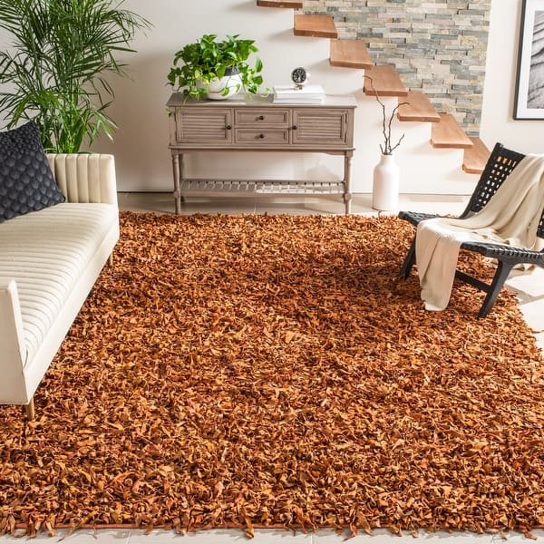 slide 2 of 118, SAFAVIEH Handmade Leather Shag Alois Modern Rug