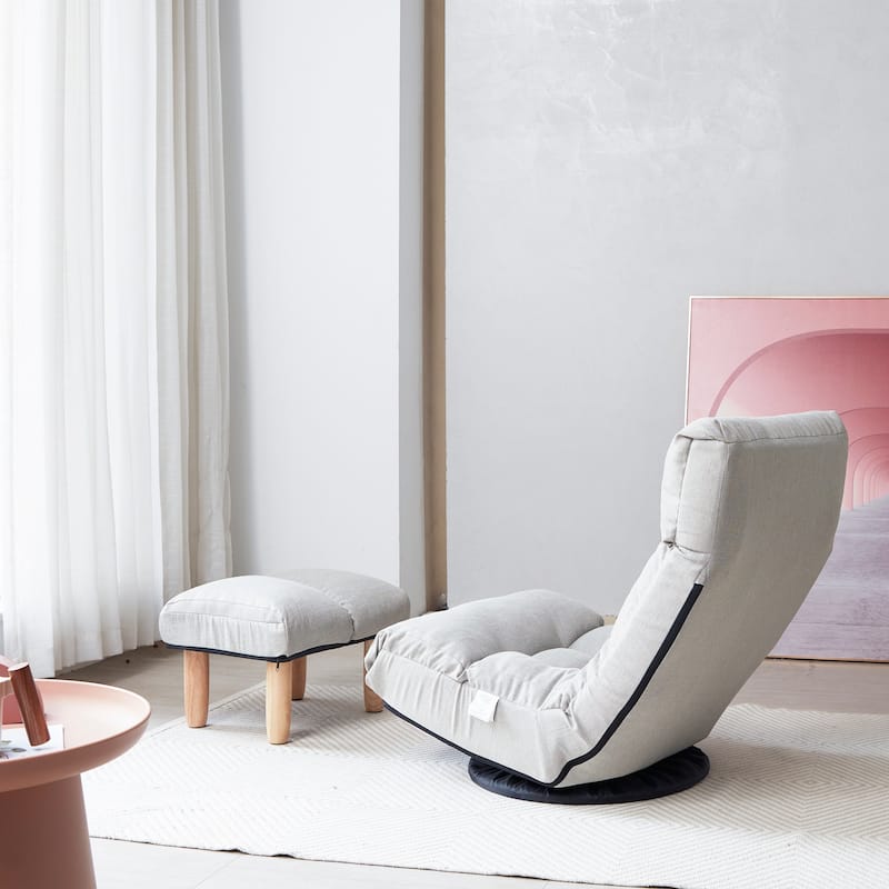 Single Sofa Reclining Chair Lazy Sofa Tatami Balcony Reclining Chair Leisure Sofa Adjustable Chair