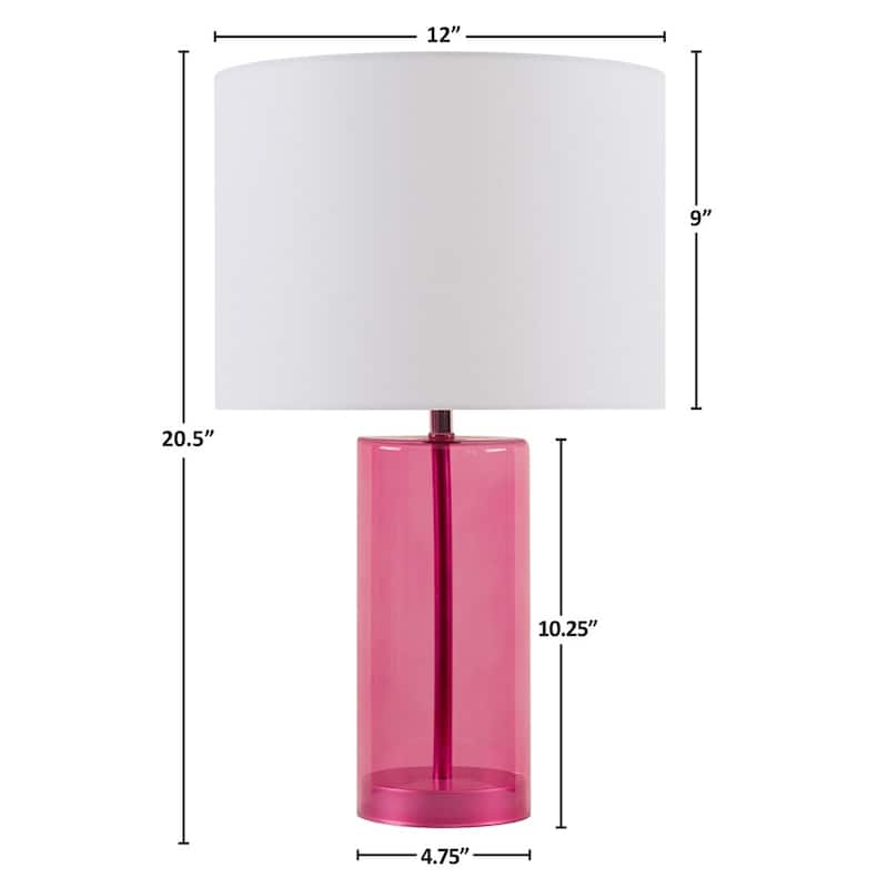 Glass Table Lamp Pink See below