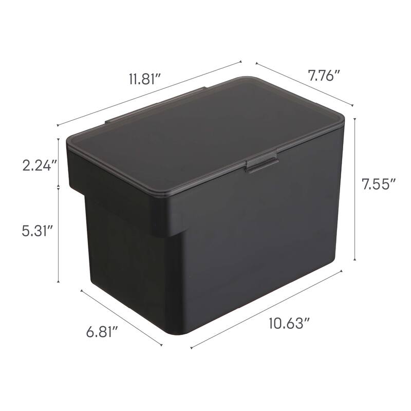 Yamazaki Home Airtight Pet Food Container - Three Sizes, Polypropylene, Medium, 8 lbs., 1.6 gallons, 6 quarts
