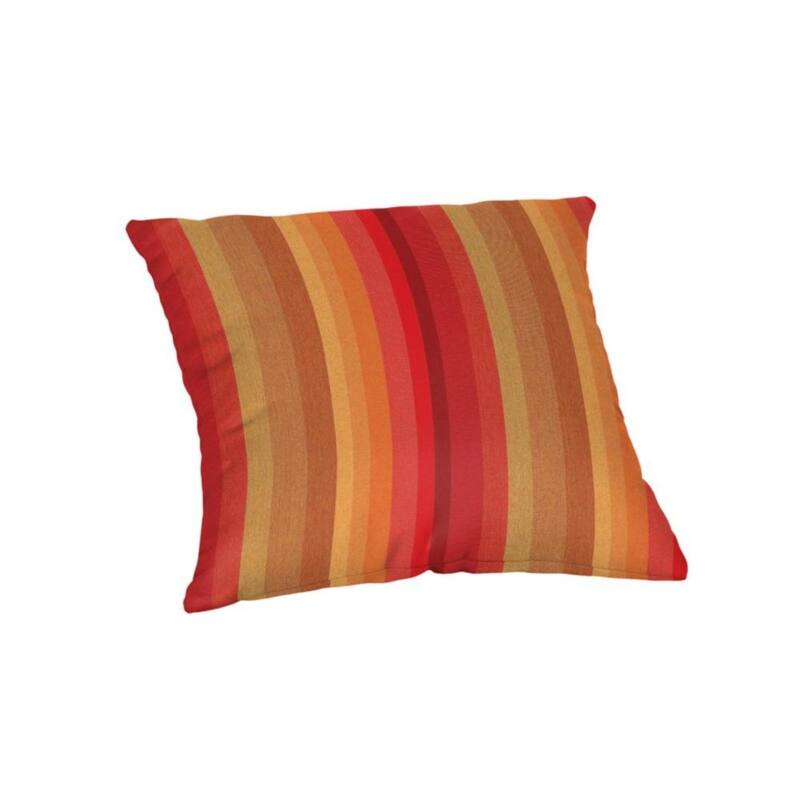 Sunbrella 16-inch Square Striped Outdoor Throw Pillow