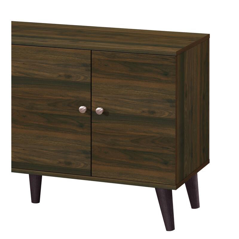 Amidon TV Stand for TVs up to 47.3", with 2 Storage Shelves& 1 Cabinet