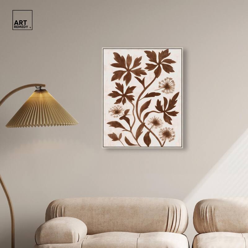 Sepia Sepal I Canvas by Art Remedy