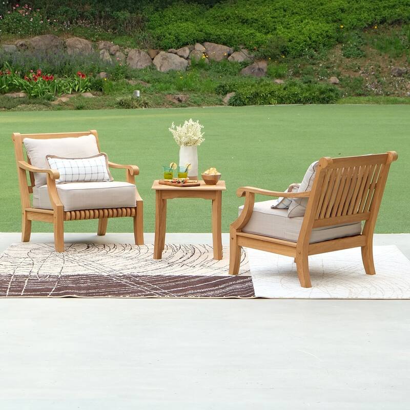 Cambridge Casual Chara Teak Outdoor Side Table