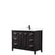 Option Dk Espresso, Black Trim, White Cultured Marble Top