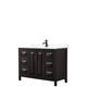 Option Dk Espresso, Black Trim, White Cultured Marble Top