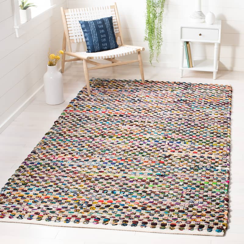 SAFAVIEH Handmade Cape Cod Wiebke Coastal Jute Rug - 3' x 5' - Natural/Multi
