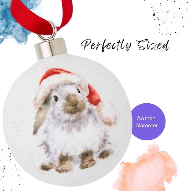 Royal Worcester Wrendale Designs Christmas Bauble