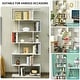 preview thumbnail 8 of 9, Gymax 6 Tier S-Shaped Bookshelf Storage Display Bookcase Decor Z-Shelf - 31.5'' x 9'' x 75''