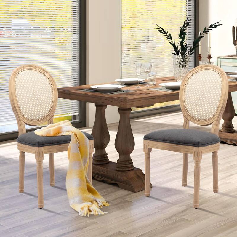 French Dining Chair with Nailhead Trim Set of 6
