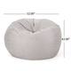 Madison Faux Suede 5-foot Beanbag Chair by Christopher Knight Home