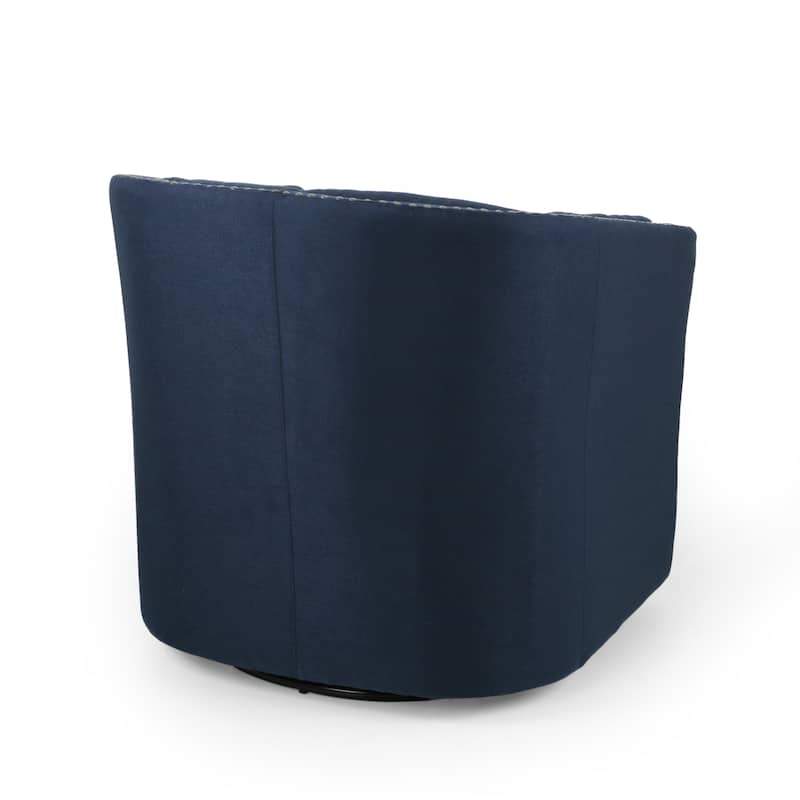 Maya Modern Fabric Swivel Chair by Christopher Knight Home - 30.25" W x 31.25" L x 31.25" H