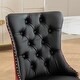 preview thumbnail 9 of 7, High-end Tufted Contemporary Upholstered Dining Chair with Nailhead Trim