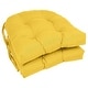 preview thumbnail 48 of 59, 16-inch U-Shaped Indoor Twill Chair Cushions (Set of 2, 4, or 6) - 16" x 16" Set of 2 - Sunset