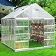 preview thumbnail 1 of 15, EROMMY 12' x 10' Outdoor Walk-in Hobby Greenhouse for Plants - 10*12