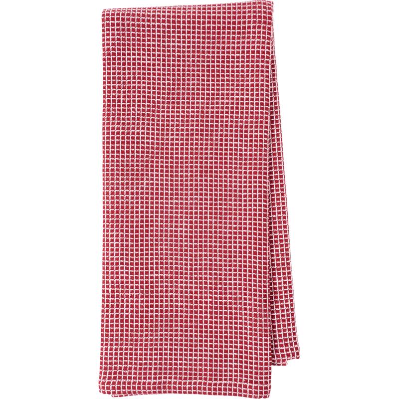 KAF Home Set of 4 Centerband and Waffle Kitchen Towels, 18"x28"