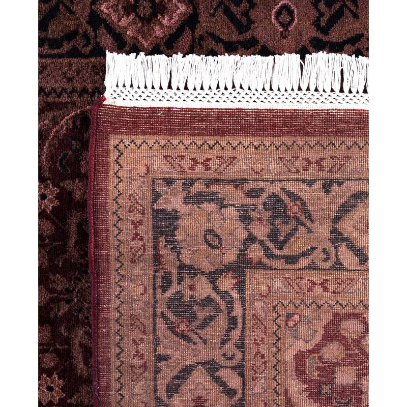 Overdyed One-of-a-Kind Hand-Knotted Area Rug - Red - 4' 1" x 6' 4"