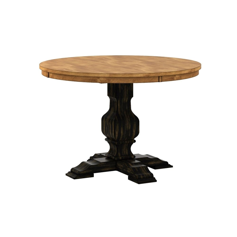 Eleanor Two-tone Round Top Dining Table by iNSPIRE Q Classic