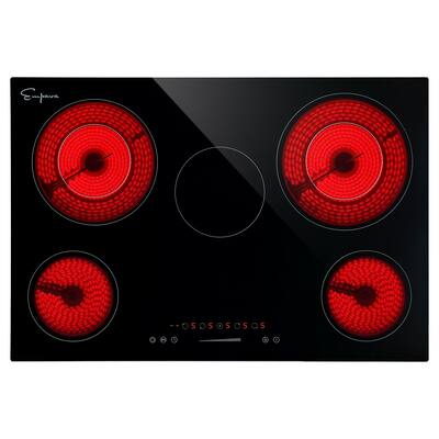 30-in 5 Elements Radiant Electric Cooktop with Keep Warm Element - 30"