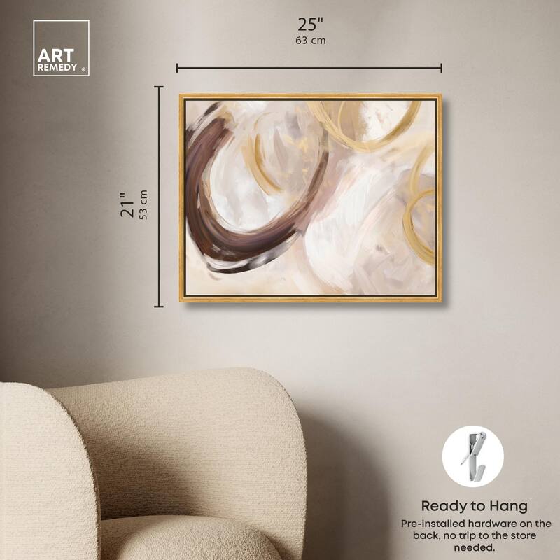 Dreamy Swirls I Canvas by Art Remedy
