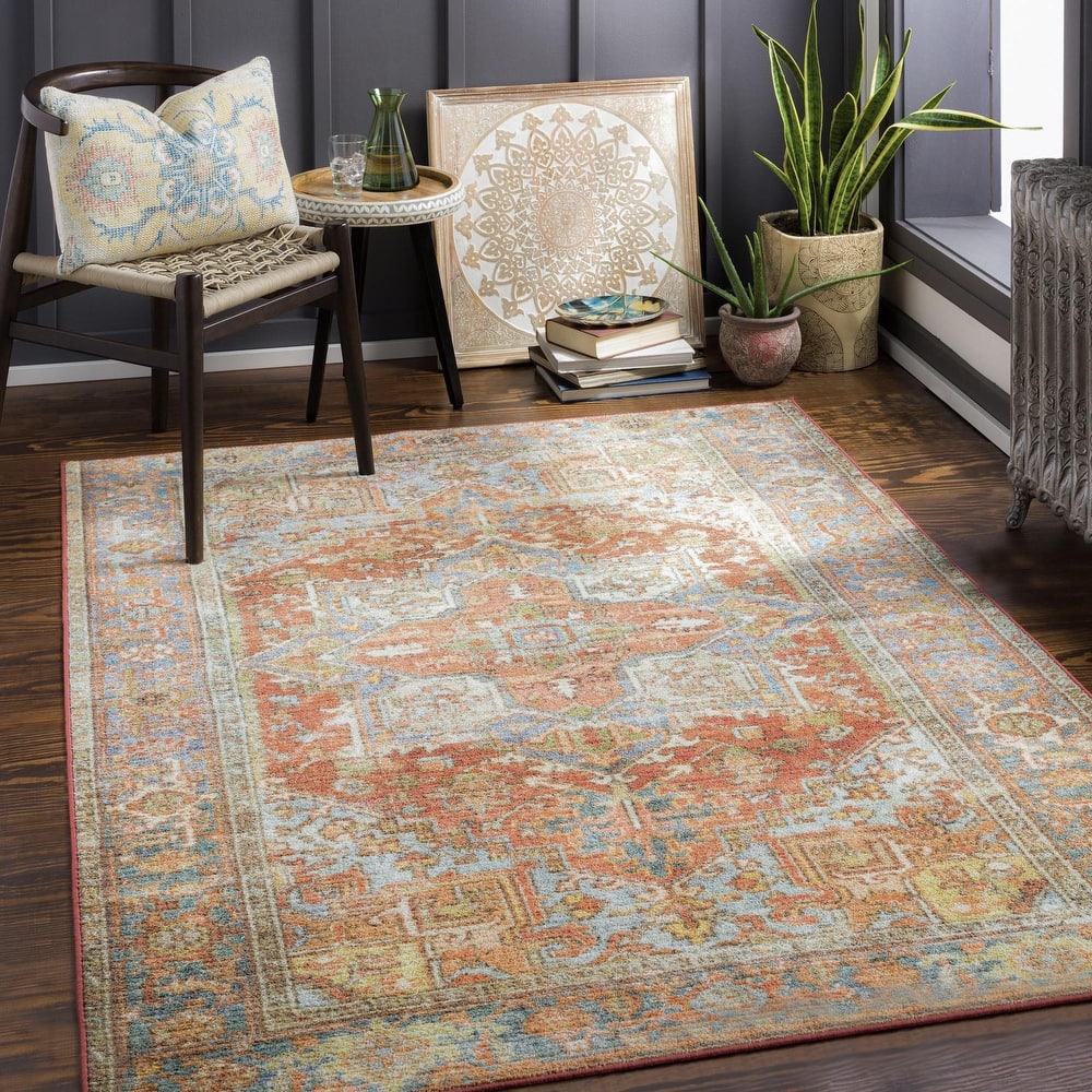 Livabliss Leicester Persian Machine Washable Area Rug