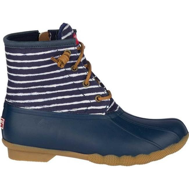 women's saltwater indigo stripe duck boot