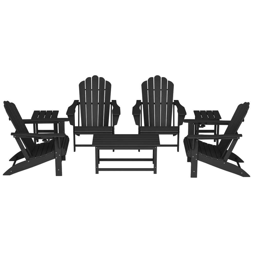Aderson Outdoor Poly Adirondack Conversation Lounge 7-Piece Set