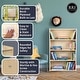 preview thumbnail 5 of 3, RRI Goods 2 Shelf Montessori Horizontal Bookcase with Wheels, Wooden BookShelf Organizer Kids Supplies Storage Unit