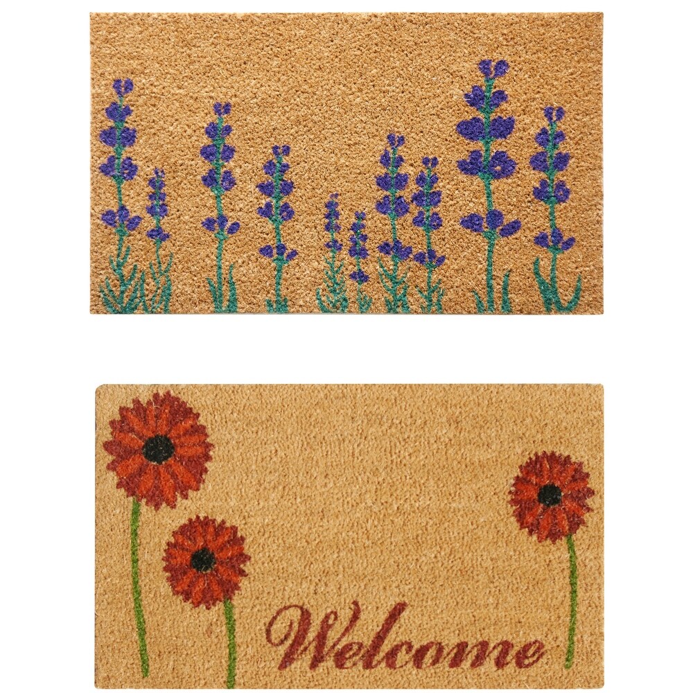 Rubber-Cal Summer Beach Doormat Kit - 18 x 30 - 2 Door Mats