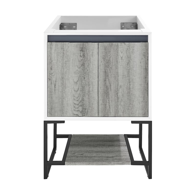 Swiss Madison SM-BV142-C Marseille 24" Single Free Standing Vanity - Grey Oak